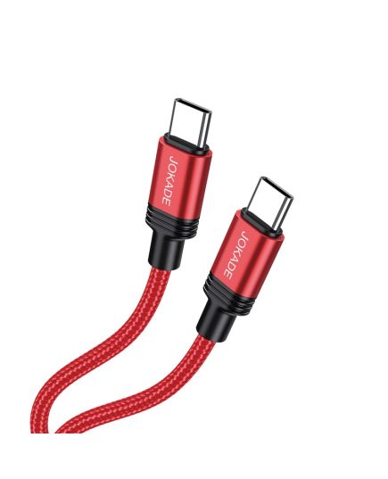 Cavo per ricarica e sincronizzazione USB type C 1m 5A rosso JA034