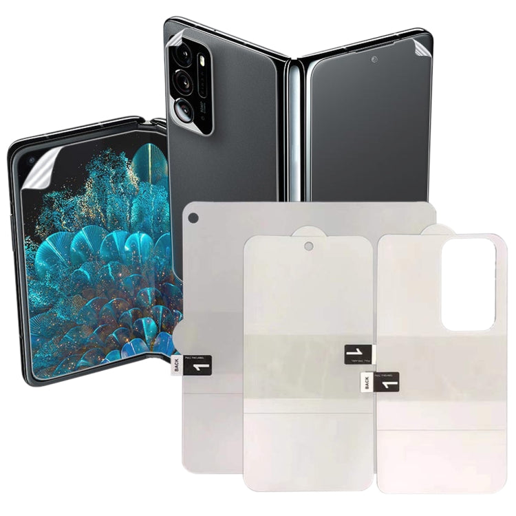 Full Screen Protector Pellicola idrogel antideflagrante, For OPPO Find N (Big Screen + Front Rear Film) (1 PC), For OPPO Find N (Front Film) (1 PC), For OPPO Find N (Big Screen) (1 PC), For OPPO Find N (Front Rear Film) (1 PC)