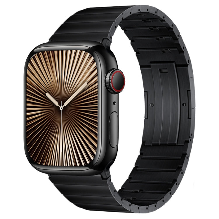 Cinturino per orologio in metallo titanio con barre a molla con articolazione in bambù a perla singola PG65, For Apple Watch Series 10 46mm, For Apple Watch Series 10 42mm, For Apple Watch SE 2023 44mm, For Apple Watch SE 2023 40mm