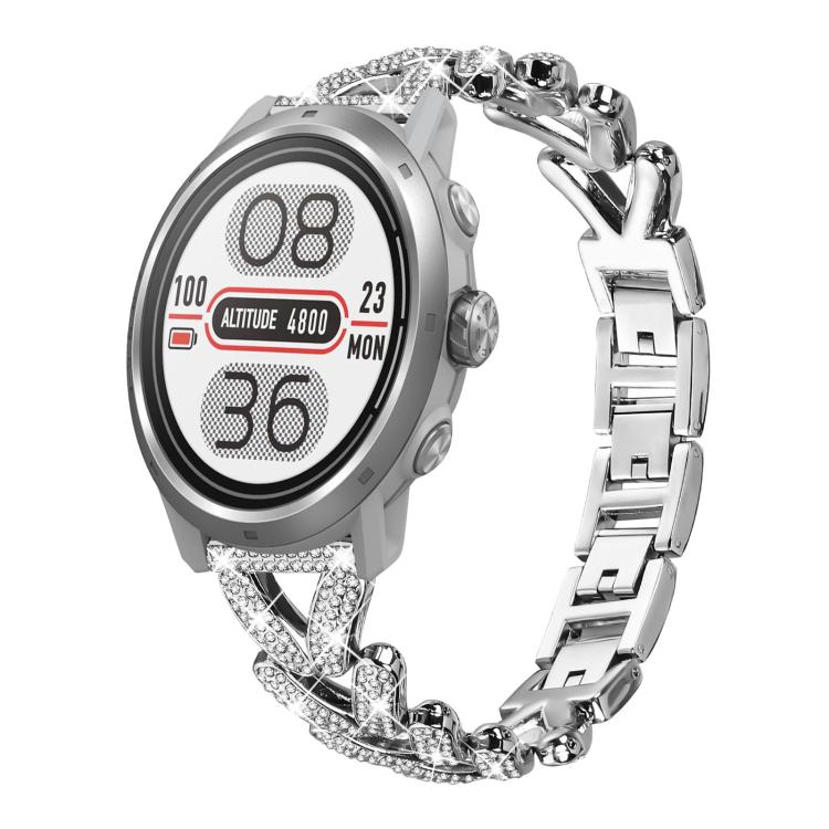 Cinturino per orologio xDfind Small Twist in metallo con diamanti, 20mm For COROS APEX 2 42mm / PACE 2, 20mm For Huawei Watch GT4 / GT3 / GT2, 20mm For Amazfit Bip U / Bip Lite / Bip 3 Pro, 20mm For Amazfit GTS4 Mini/3/2 /2e/2 Mini