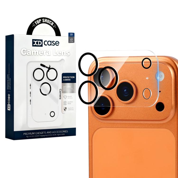 Pellicola per fotocamera posteriore integrata in vetro temperato con serigrafia XDcase, For iPhone 17 Pro Max, For iPhone 17 Pro, For iPhone 17, For iPhone Air, For iPhone 16 Pro / 16 Pro Max, For iPhone 16 / 16 Plus, For iPhone 15 Pro / 15 Pro Max