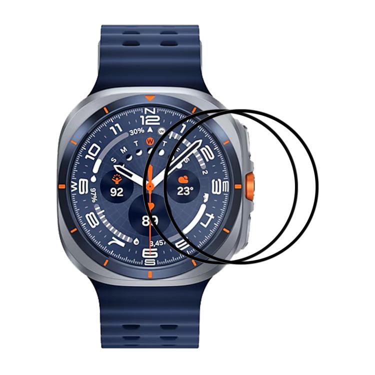 2 pezzi ENKAY 3D Full Coverage Soft PC Edge + PMMA HD Pellicola proteggi schermo, For Samsung Galaxy Watch Ultra 47mm / Ultra 2025, For Samsung Galaxy Watch8 Classic 46mm, For Samsung Galaxy Watch8 44mm, For Samsung Galaxy Watch8 40mm