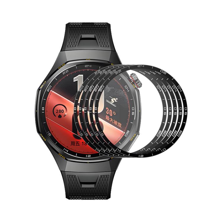 5 pezzi ENKAY 3D copertura morbida PC Edge + pellicola proteggi schermo PMMA HD, For Huawei Watch GT 7 Pro 46mm, For Huawei Watch GT 7 46mm, For Huawei Watch GT 7 41mm, For Huawei Watch GT 6 46mm, For Huawei Watch GT 6 41mm, For Huawei Watch 5 42mm