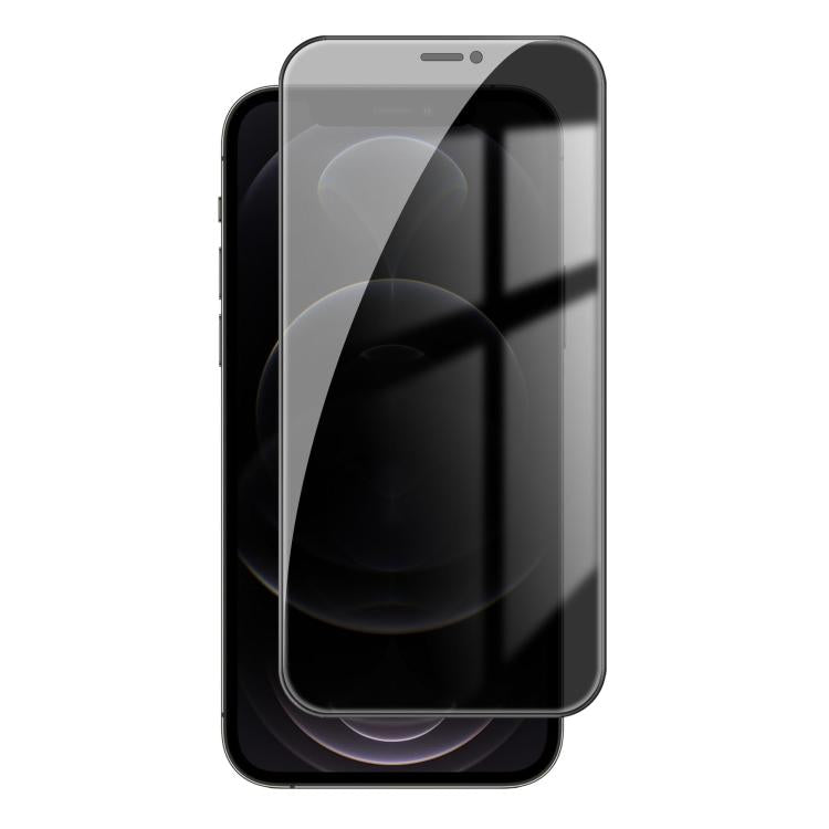 Pellicola per vetri temperati Kalebol ad alto contenuto di alluminio, serigrafata a copertura totale con bordo nero e privacy., For iPhone 11 Pro Max, For iPhone 11, For iPhone 11 Pro, For iPhone XS, For iPhone XR, For iPhone XS Max, For iPhone X