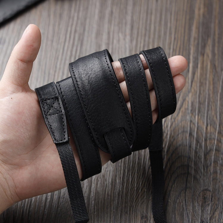 Fotografia all'aperto Fotocamera in pelle di vacchetta Spalla da appendere al collo Cinghia di avvolgimento, Spec:, Top-layer (Black), Top-layer (Deep Coffee), Top-layer (Coffee), Split Leather (Coffee), Split Leather (Black), Pure Leather (Black)