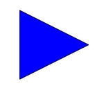 Bandiera triangolare suddivisione 96x96 cm NSN 8345-12-120-7217