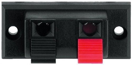 Morsettiera per altoparlanti 2 poli 52x24mm