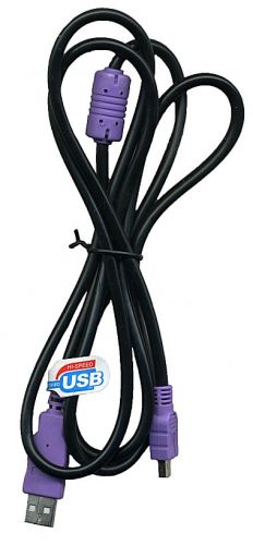 Cavo USB 2.0 tipo A a mini USB tipo B 1.5 metri con nucleo di ferrite