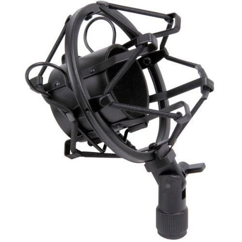 Supporto antivibrazione per microfono da studio con doppia molla elastica