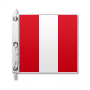 Bandiera numerica segnalazione nautica 7 60x50 cm