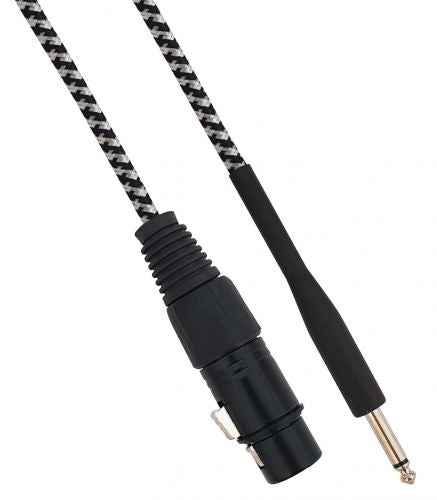 Cavo XLR Cannon femmina a Jack 6.35 mm maschio 3 metri Mono