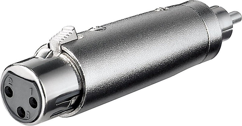 Adattatore da XLR femmina a RCA maschio in metallo
