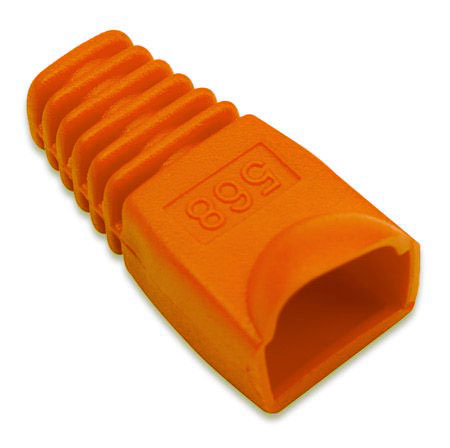 Copriconnettore per Plug RJ45 6.2mm arancio