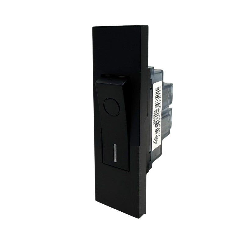 Interruttore bipolare nero linea ZEN 0793541347511 N202N 08844