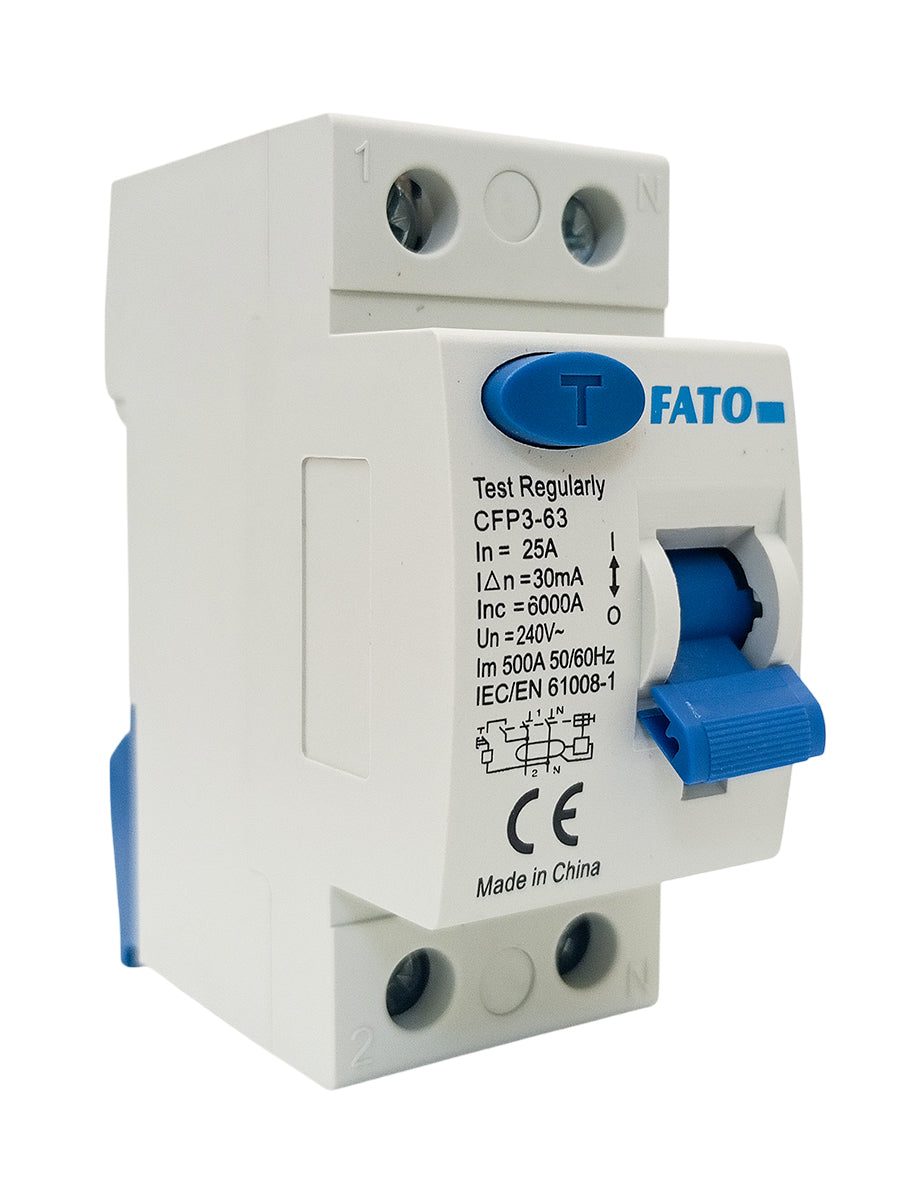 Interruttore magnetotermico differenziale 2 Poli 25A 30mA FATO E9260 CFP3-63 053323555995