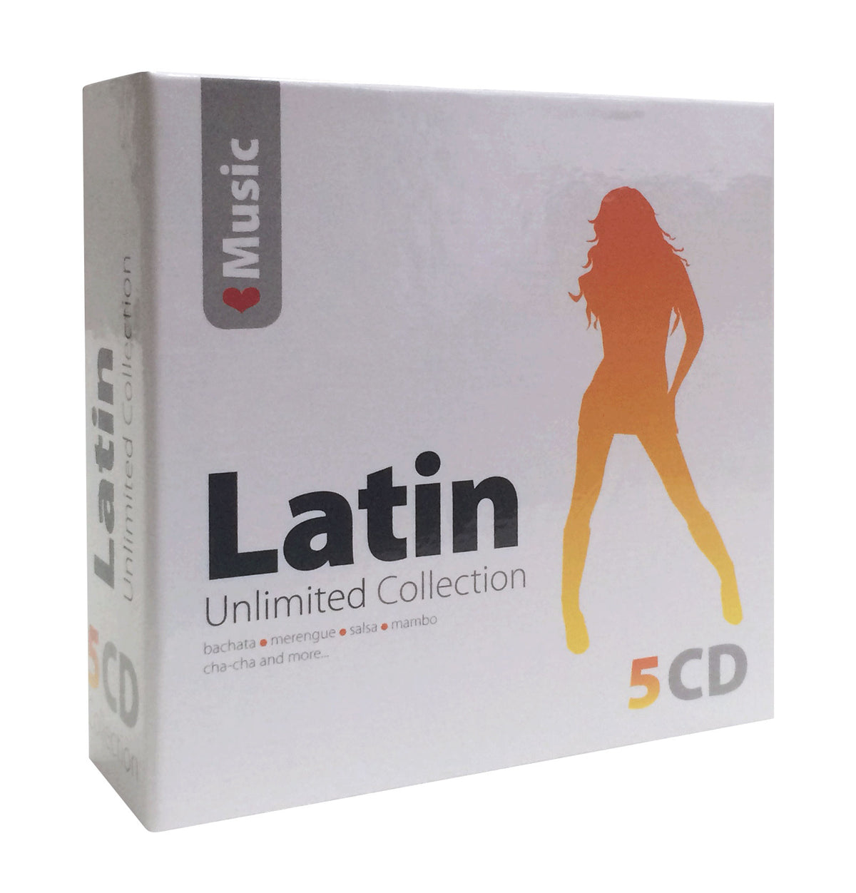 Cofanetto 5 CD musicali Latin con bachata, salsa e mambo