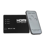 Switch HDMI 3 porte con telecomando, Full HD 1080p e supporto 3D
