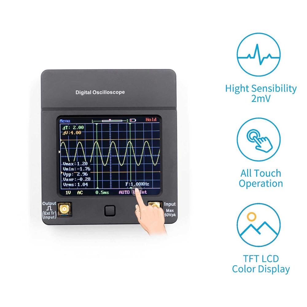 Oscilloscopio digitale tascabile DSO112 con display touch - immagine 5