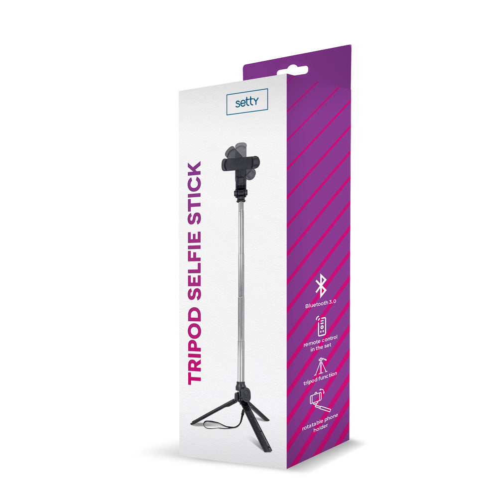 Selfie stick con treppiede e telecomando Bluetooth  Setty  5900495821508