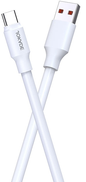 Cavo USB Type C bianco 1m 6A 120W per ricarica e sincronizzazione