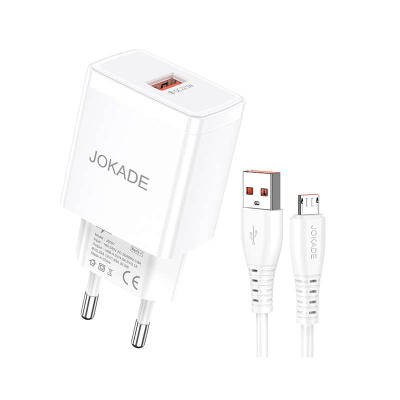Caricabatterie USB micro 22.5W bianco JB098