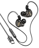 Cuffie auricolari con microfono 1,2m Type-c nere KSC-1300