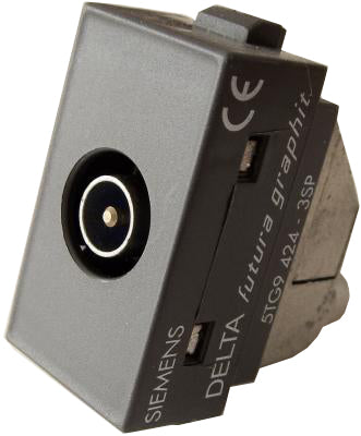 Presa TV SAT con attenuatore passante 15dB Siemens