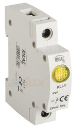 Indicatore luminoso giallo di tensione per guida DIN KLI Kanlux