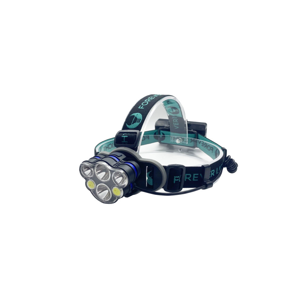 Lampada frontale Ultra 2x 10W/2x  3W 500 lm e 2x batterie 18650 1800mAh Li-Ion E5075 RTV0800004 5900495921079