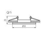 Anello decorativo per faretti grigio COLIE DTO-GR Kanlux 5905339267443 26744 KA1096