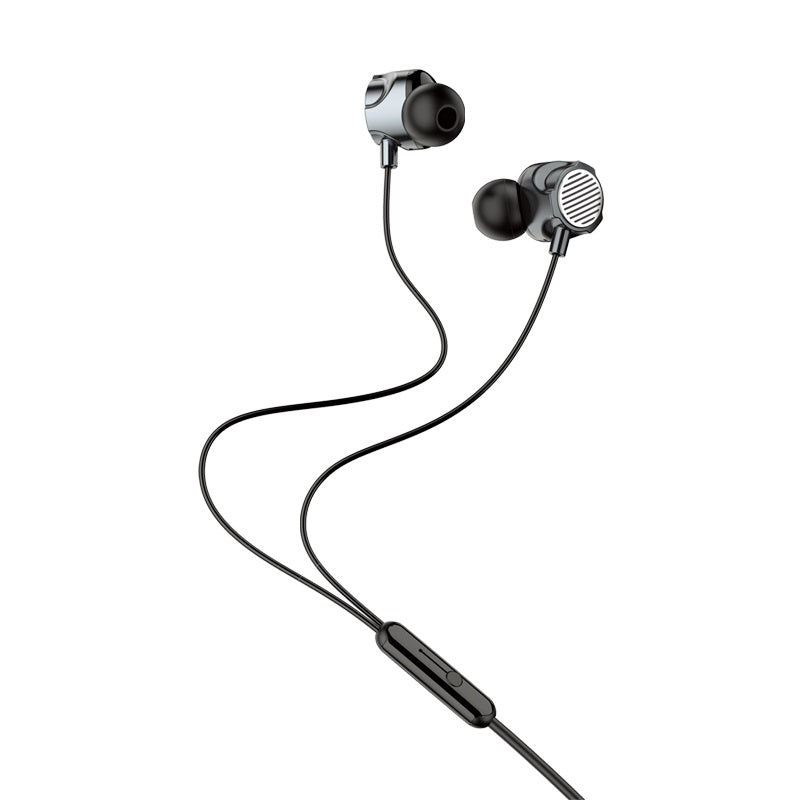 Cuffie auricolari con microfono 1.2m nere JD040 6921042126371 F4120