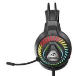 Cuffie da gaming ad archetto con microfono nere KSC-849