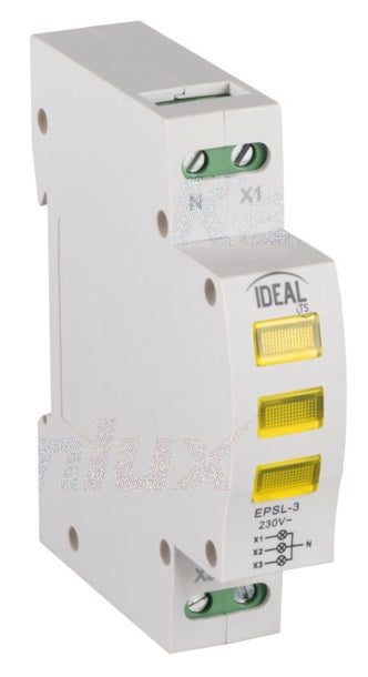 Indicatore di tensione per guida DIN KLI-3Y Kanlux