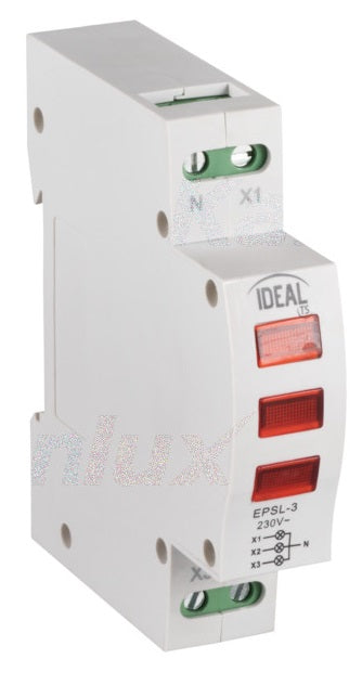Indicatore di tensione KLI-3R Kanlux per guida DIN TH35 230V