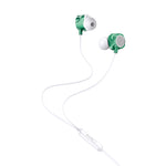 Cuffie auricolari con microfono 1.2m verdi JD040 6921042126357 F4110