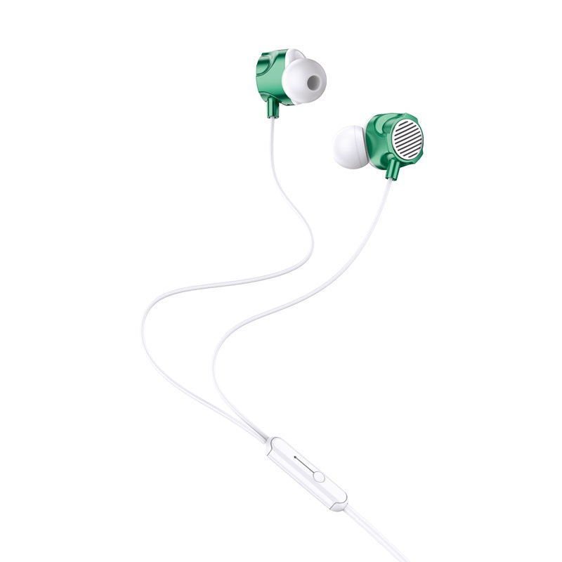 Cuffie auricolari con microfono 1.2m verdi JD040 6921042126357 F4110