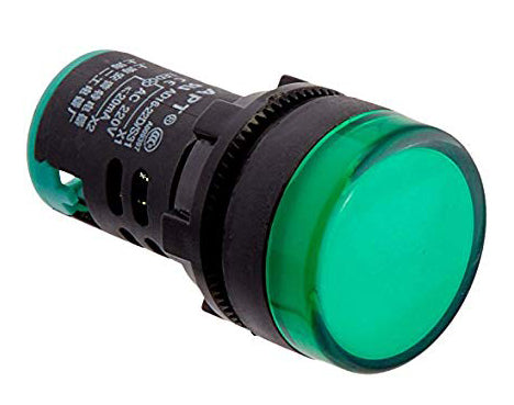 Indicatore luminoso da pannello 220V verde AD16-22DS