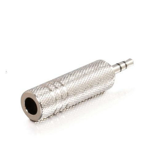Adattatore Jack 3.5mm stereo spina a 6.3mm presa in metallo