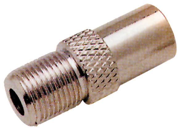 Adattatore F femmina spina coax 9,5 mm in ottone nichelato