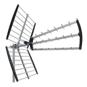 Antenna UHF DVB-T/T2 da esterno 18 dB, 27 elementi, filtro LTE 5G