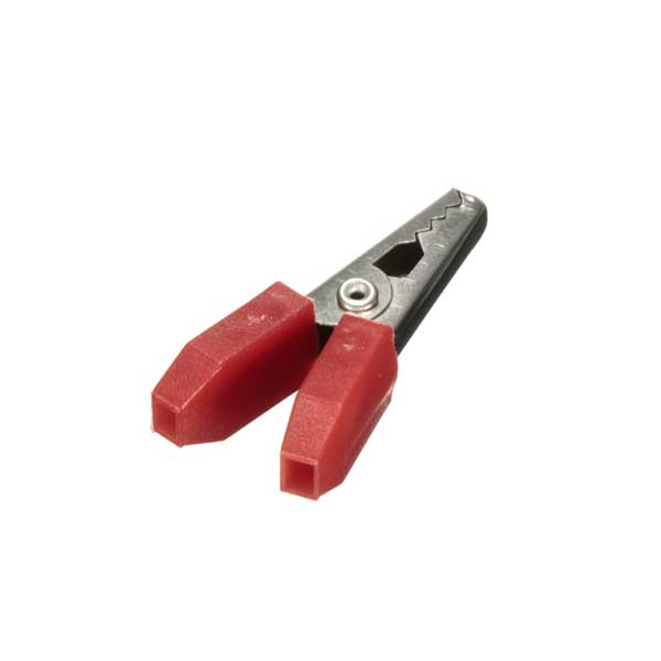 Pinza a coccodrillo rossa con apertura 13 mm