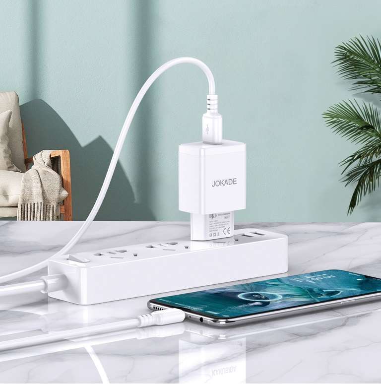 Caricabatterie USB 5V 3A bianco JB097