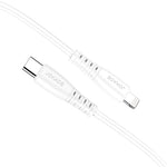 Cavo per ricarica e sincronizzazione USB type C -Lightning 1m bianco PD27W 5A JA043 F4145