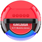 Altoparlante Bluetooth 2x5W Radio FM/USB/SD rosso KK-3204 F2645