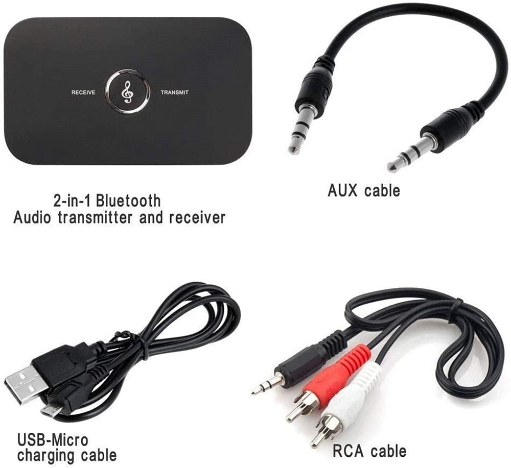 Adattatore audio Bluetooth 5.0 ricevitore e trasmettitore AUX RCA - immagine 2