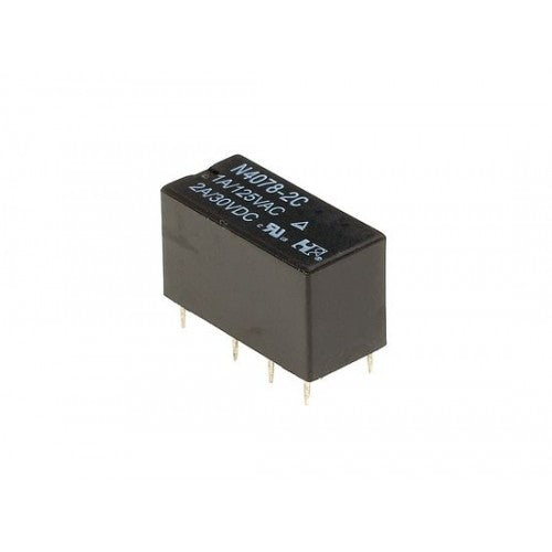 Relè DPDT 12V N4078-2C da 0,2W, formato compatto