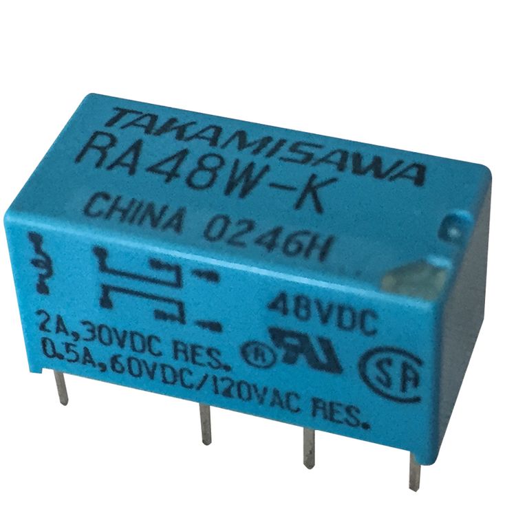 Relè elettromeccanico DPDT Takamisawa RA-48W-K 48V