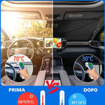 Ombrello parasole per auto 132x75cm WB2395