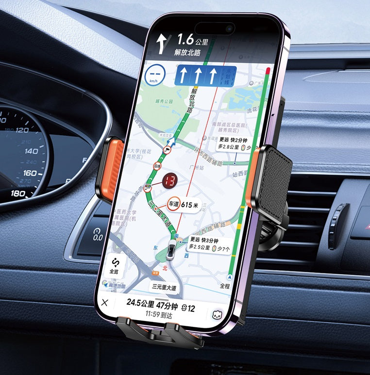 Supporto smartphone per auto inserimento presa d'aria nero JE045