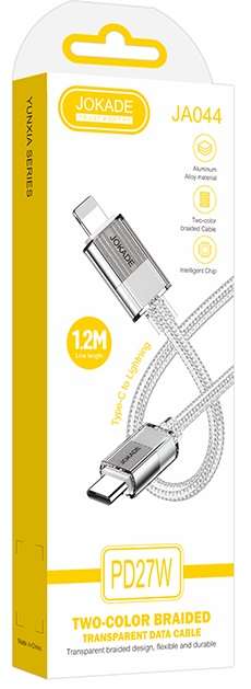 Cavo per ricarica e sincronizzazione USB Lightning 1.2m PD27W 5A 6921042141091 JA044 F4085